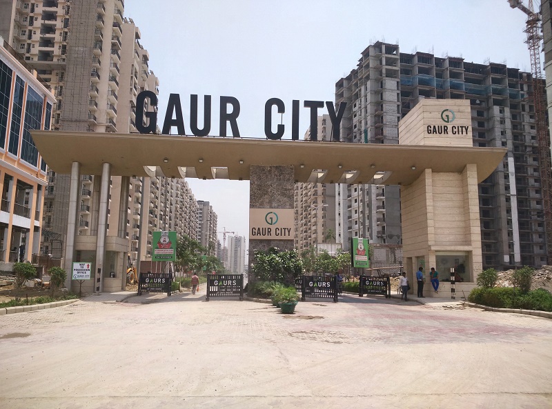 Gaur City 1st Avenue Which is Part of the Well-Managed Township