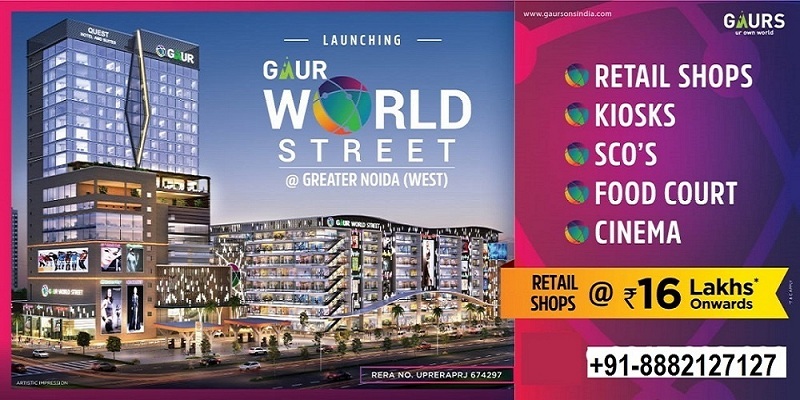 Gaur World Street industrial belongings in Noida